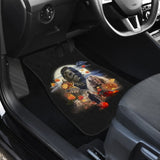 Horror Movie Car Floor Mats | Michael Myers And Laurie Maple Leaf Falling Car Mats 210101 - YourCarButBetter