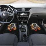 Horror Movie Car Floor Mats | Michael Myers And Laurie Maple Leaf Falling Car Mats 210101 - YourCarButBetter