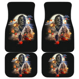 Horror Movie Car Floor Mats | Michael Myers And Laurie Maple Leaf Falling Car Mats 210101 - YourCarButBetter