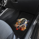 Horror Movie Car Floor Mats | Michael Myers And Laurie Maple Leaf Falling Car Mats 210101 - YourCarButBetter