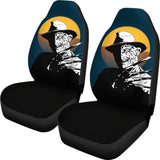 Horror Movie Car Seat Covers Freddy Krueger Retro Vintage Yellow Moon Seat Covers 094201