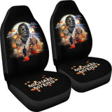 Horror Movie Car Seat Covers | Michael Myers And Laurie Maple Leaf Falling Seat Covers 210101 - YourCarButBetter