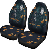 Horror Movie Car Seat Covers | Michael Myers Window Maple Leaf Patterns Seat Covers 210101 - YourCarButBetter