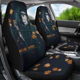 Horror Movie Car Seat Covers | Michael Myers Window Maple Leaf Patterns Seat Covers 210101 - YourCarButBetter