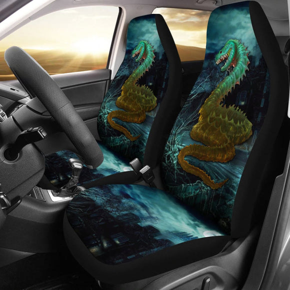 Horror Nightmare Zombie Snake Car Seat Covers 211301 - YourCarButBetter