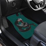 Horror Zombie Snake Green Themed Car Floor Mats 211301 - YourCarButBetter