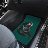 Horror Zombie Snake Green Themed Car Floor Mats 211301 - YourCarButBetter