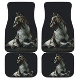 Horror Zombie White Horse Car Floor Mats 211301 - YourCarButBetter