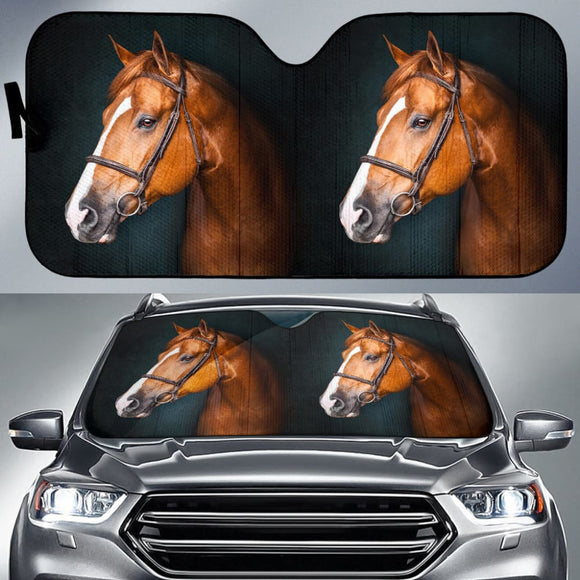 Horse Custom Car Auto Sun Shades Interior Accessories For Car 212503 - YourCarButBetter