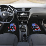 Horse Lovers Gift American Flag Car Floor Mats 210506 - YourCarButBetter