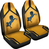 Horse Metallic Texture Style Printed Car Seat Covers Custom 2 210303 - YourCarButBetter
