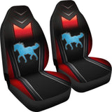 Horse Metallic Texture Style Printed Car Seat Covers Custom 3 210303 - YourCarButBetter