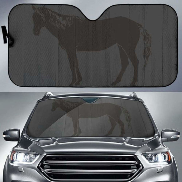 Horse Silhouette Auto Sun Shade 172609 - YourCarButBetter