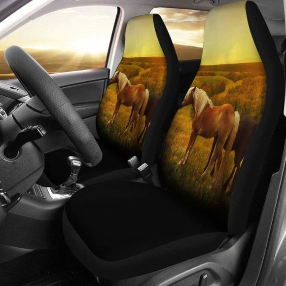 Horse Sunset Valley Seat Covers 170804 - YourCarButBetter