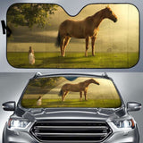 Horse Teen Girl Dream Landscape Atmosphere 4K Car Sun Shade 172609 - YourCarButBetter