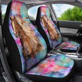 Horse Vintage Mandala Car Seat Covers 210303 - YourCarButBetter