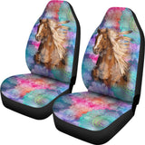 Horse Vintage Mandala Car Seat Covers 210303 - YourCarButBetter
