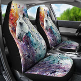 Horse White Color Car Seat Covers Amazing Gift Ideas 184610 - YourCarButBetter