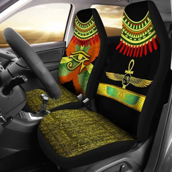 Horus Eye Car Seat Covers Ankh Egypt Eagle Wings 142711 - YourCarButBetter