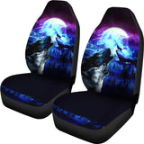 Howling Galaxy Wolves Spirit Printed Car Seat Covers 212003 - YourCarButBetter