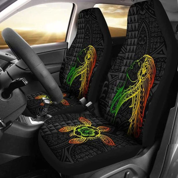 Hula Girl And Turtle Hibiscus Car Seat Covers - New Awesome 091114 - YourCarButBetter