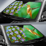 Hummingbird Flower Car Sun Shade 460402 - YourCarButBetter