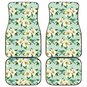 Hummingbird Pattern Print Design 01 Front And Back Car Mats 174914 - YourCarButBetter