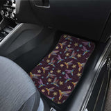 Hummingbird Pattern Print Design 04 Front And Back Car Mats 174914 - YourCarButBetter