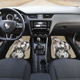 Husky Car Floor Mats Funny For Husky Dog Lover 160830 - YourCarButBetter