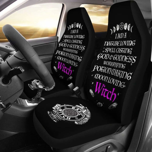 I Am A Nature Loving Basic Witch Car Seat Covers 03 102802 - YourCarButBetter