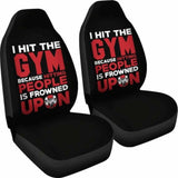 I Hit The Gym Car Seat Covers 192609 - YourCarButBetter