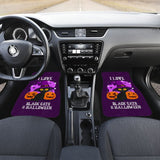 I Love Black Cats And Halloween Cat Lovers Gift Car Floor Mats 211110 - YourCarButBetter