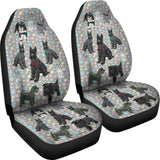 I Love Schnauzers Car Seat Covers (Paw Prints No Heart) 101819 - YourCarButBetter