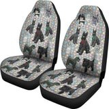 I Love Schnauzers Car Seat Covers (Paw Prints No Heart) 101819 - YourCarButBetter