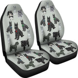 I Love Schnauzers Car Seat Covers (Silver Martin No Heart) 101819 - YourCarButBetter