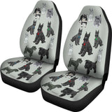 I Love Schnauzers Car Seat Covers (Silver Martin No Heart) 101819 - YourCarButBetter