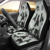 I Love Schnauzers Car Seat Covers (Silver Martin No Heart) 101819 - YourCarButBetter