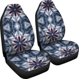 Ice Blue Mandala Car Seat Covers 093223 - YourCarButBetter