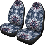 Ice Blue Mandala Car Seat Covers 093223 - YourCarButBetter