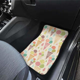 Ice Cream Cone Pattern Front And Back Car Mats 160830 - YourCarButBetter