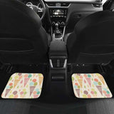 Ice Cream Cone Pattern Front And Back Car Mats 160830 - YourCarButBetter