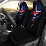 Iceland In Me Car Seat Covers - Special Grunge Style (Set Of Two) 232125 - YourCarButBetter