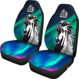 Icelandic Horse Northern Lights Car Seat Covers 200904 - YourCarButBetter