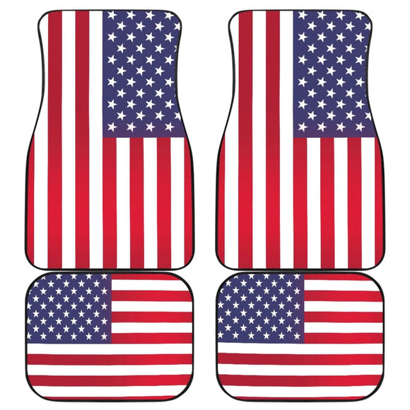 Iconic American Flag Car Floor Mats 211005 - YourCarButBetter