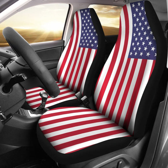 Iconic American Flag Car Seat Covers 211005 - YourCarButBetter
