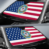 Iconic American Flag US Coast Guard Car Auto Sun Shades 210701 - YourCarButBetter