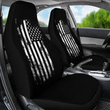 Iconic Black American Flag Car Seat Covers 211005 - YourCarButBetter
