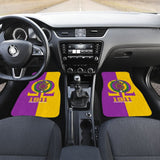 Iconic Omega Psi Phi Fraternity Car Floor Mats 210703 - YourCarButBetter