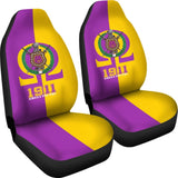 Iconic Omega Psi Phi Fraternity Car Seat Covers 210703 - YourCarButBetter