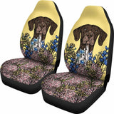 Illustrated German Shorthaired Pointer Car Seat Covers 090629 - YourCarButBetter